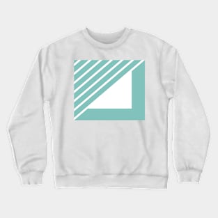 Abstract geometric pattern - blue and white. Crewneck Sweatshirt